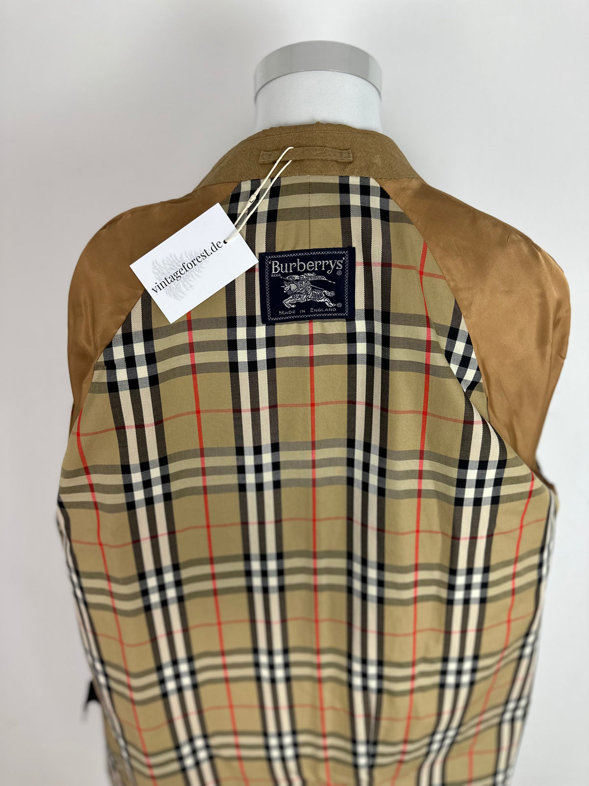 Vintage Burberry Car Coat Mustard Size 56 XL