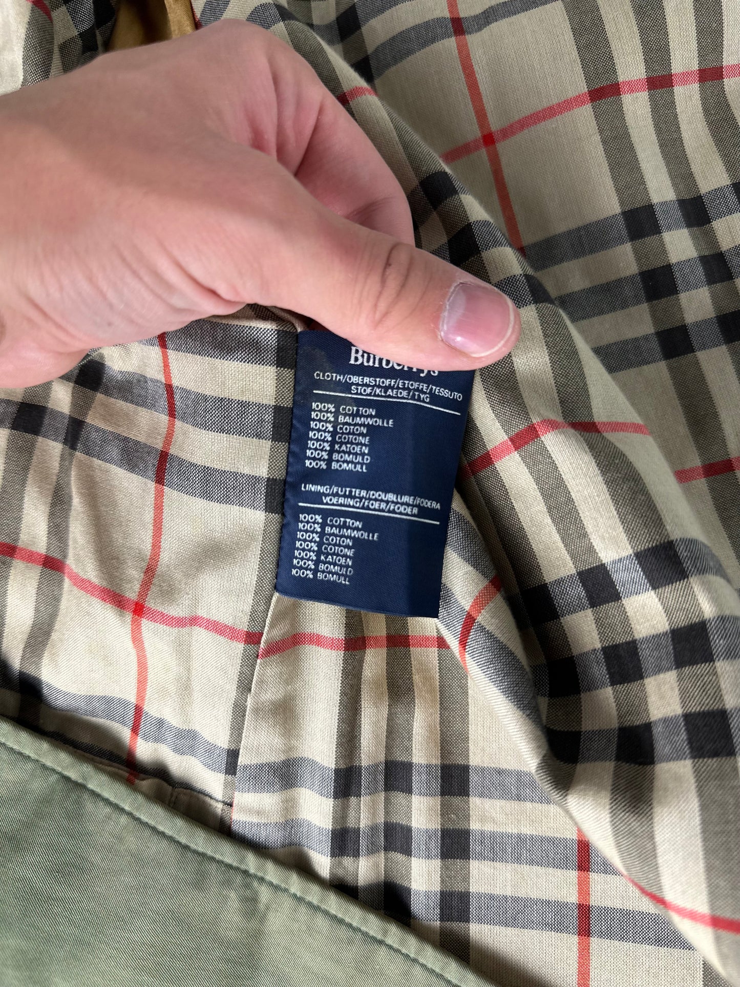 Vintage Burberry Car Coat Size 46 S