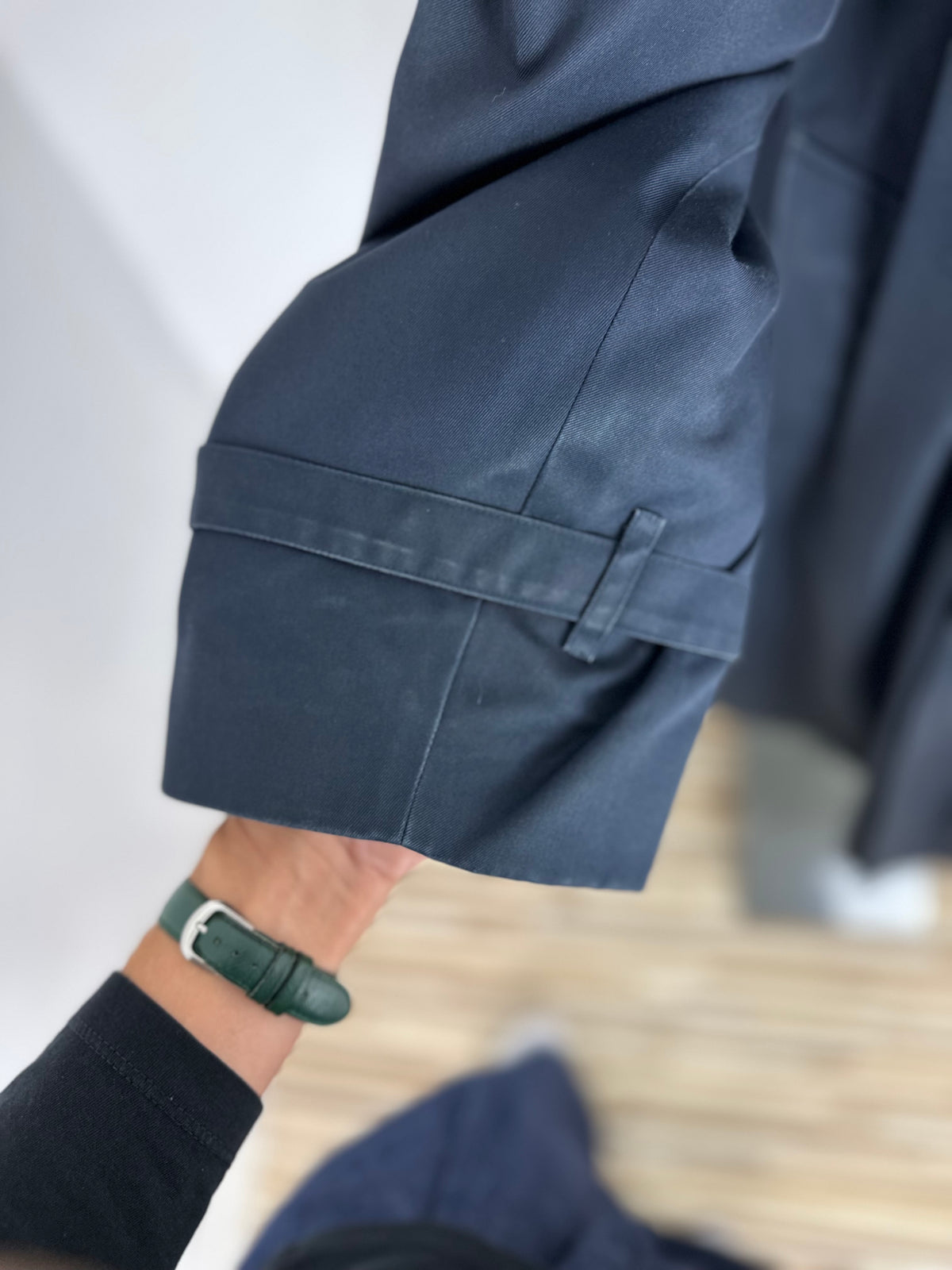 Vintage Burberry Trench Coat Navy Size 60 XXXL
