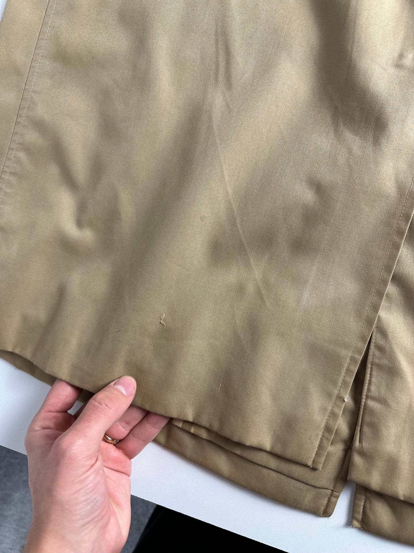 Vintage Burberry Car Coat Beige Size 14 L