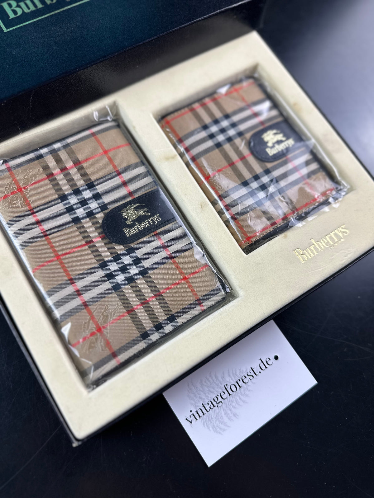 Vintage Burberry Nova Check Agenda Planner Notebook Cover