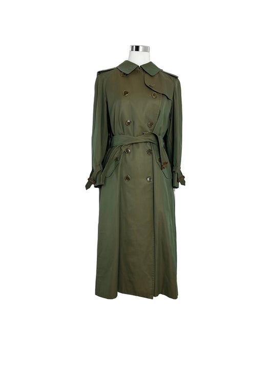 Vintage Burberry Trench Coat Size 12 M