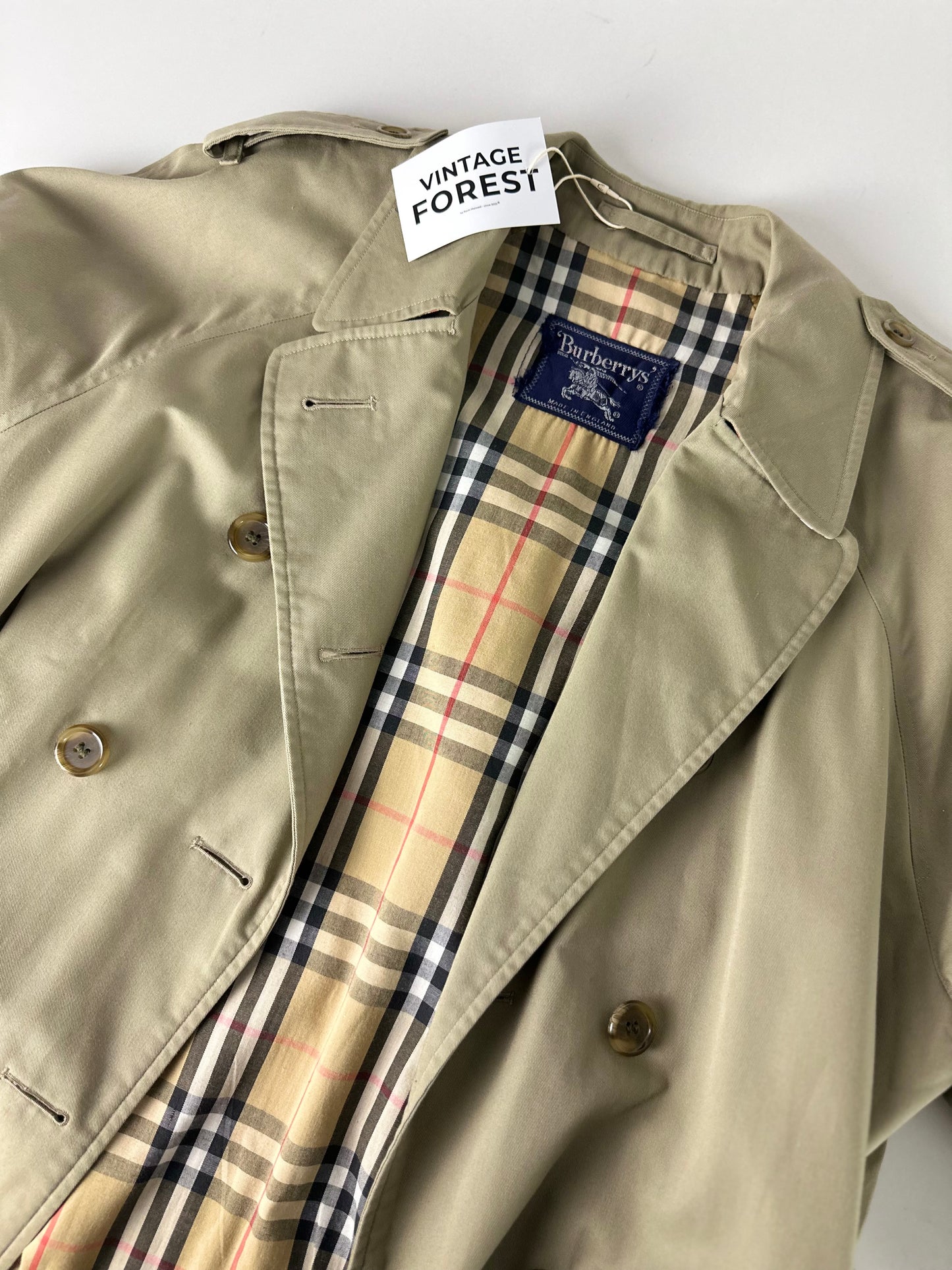 Vintage Burberry Trench Coat Size 14 L