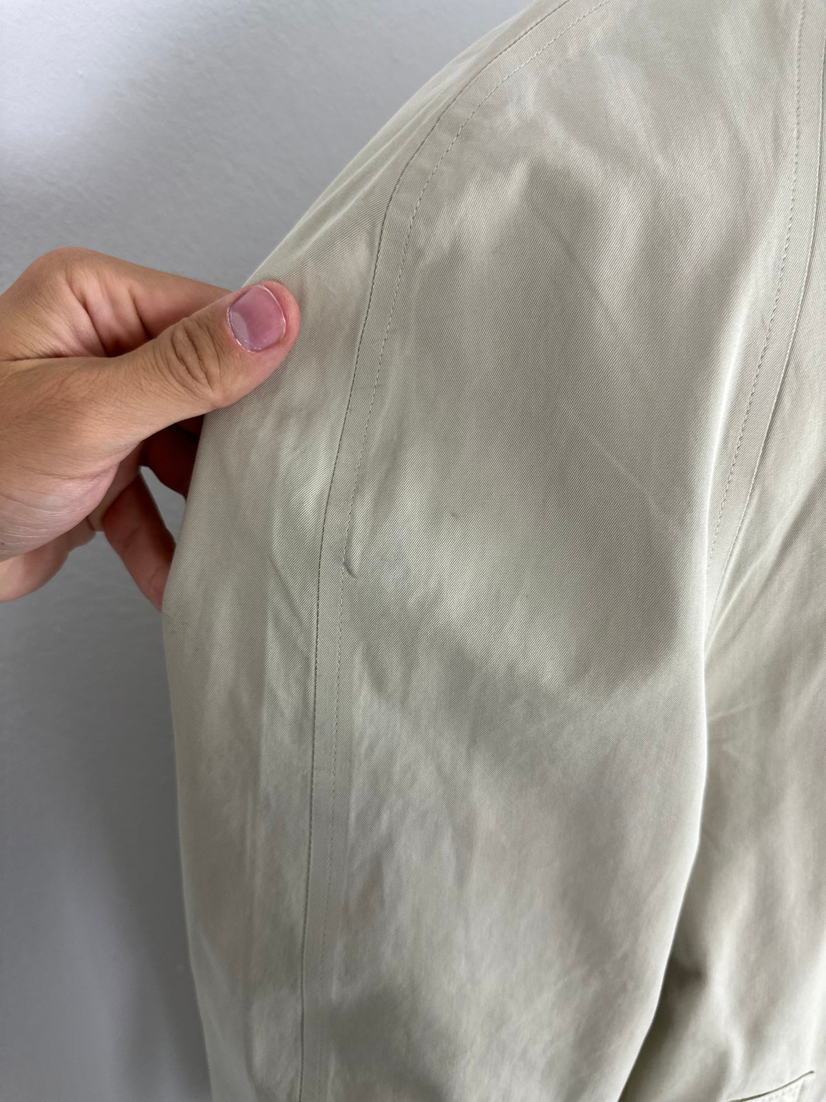 Vintage Burberry Car Coat Creme Size 58 XXL