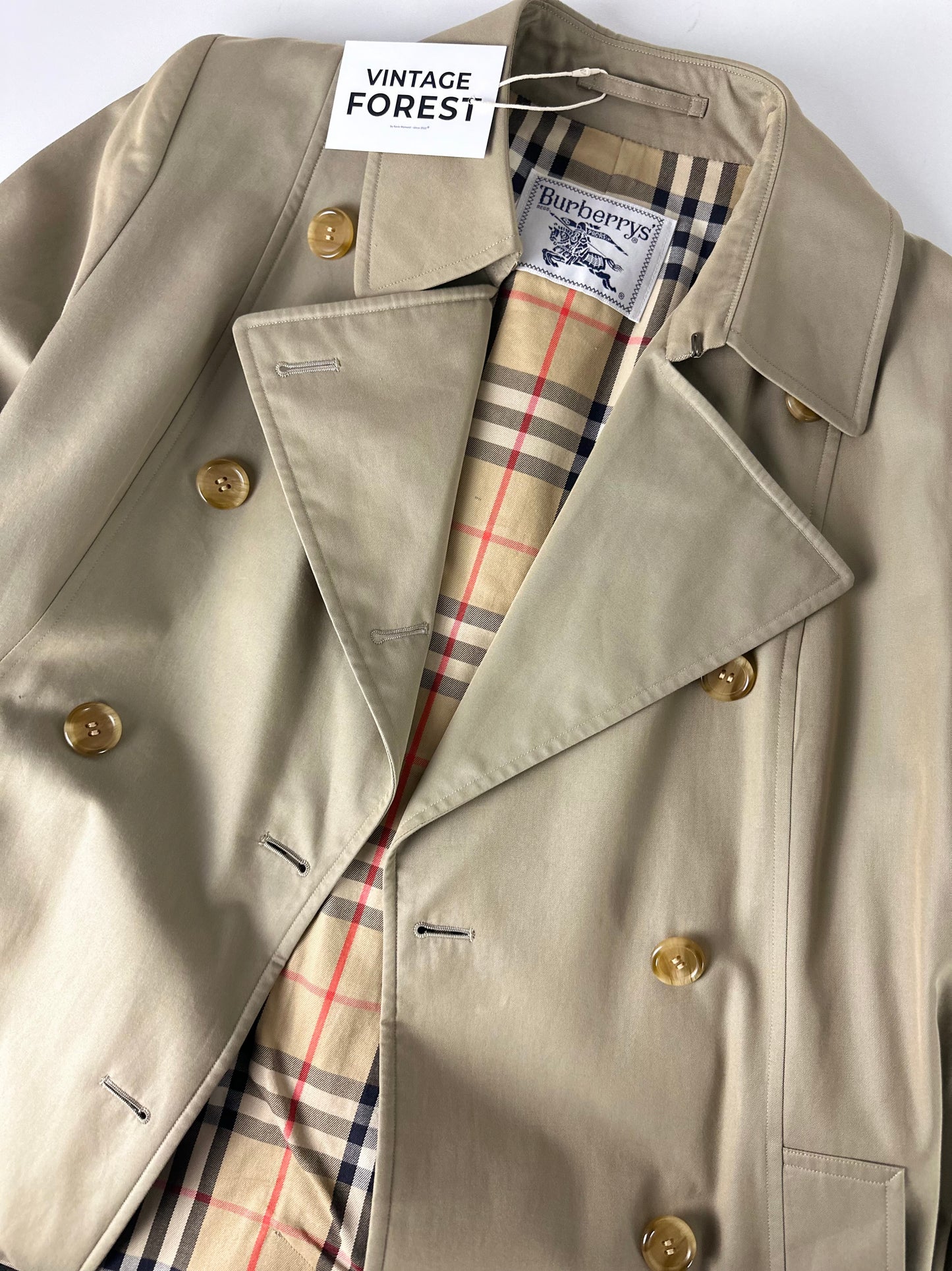 Vintage Burberry Trench Coat Size 12 M