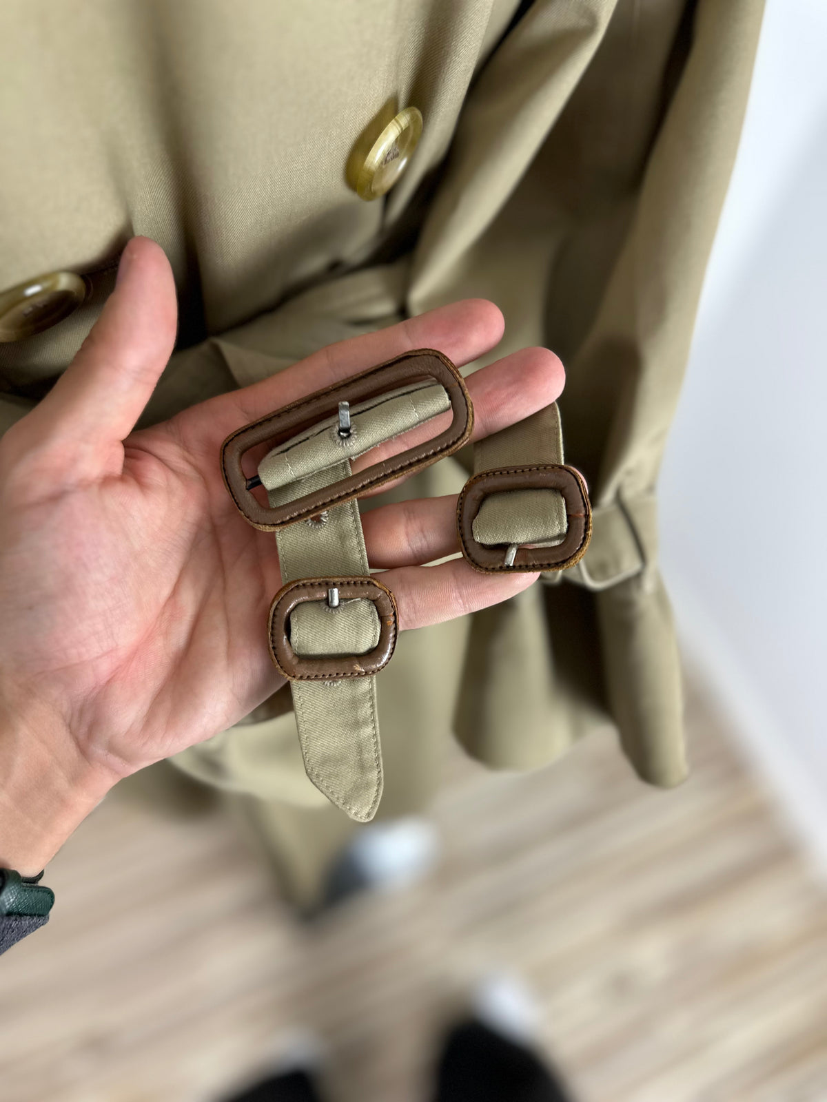Vintage Burberry Trench Coat Beige Size 50 L