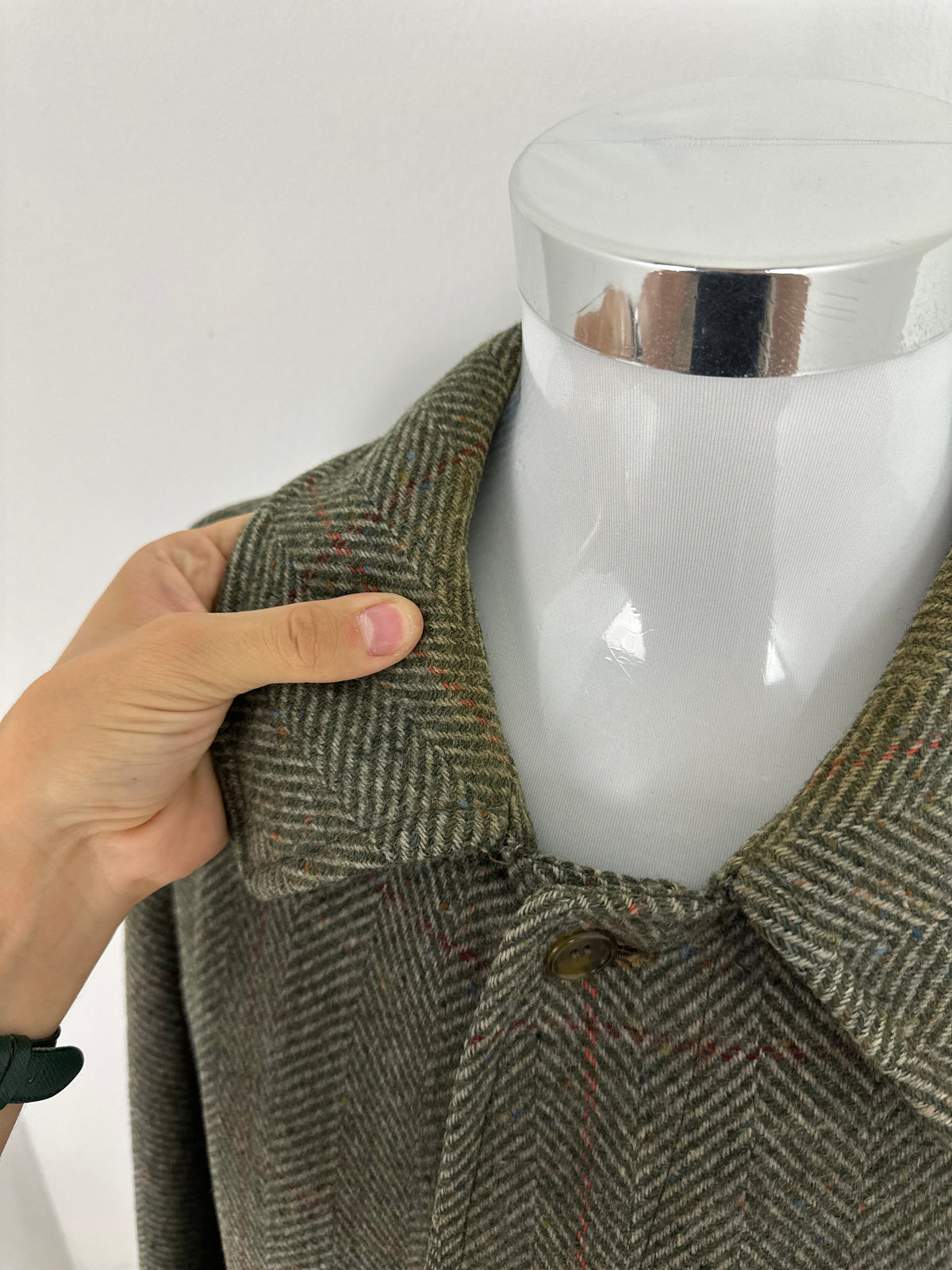 Vintage Burberry Wool Coat Khaki Size 52 L