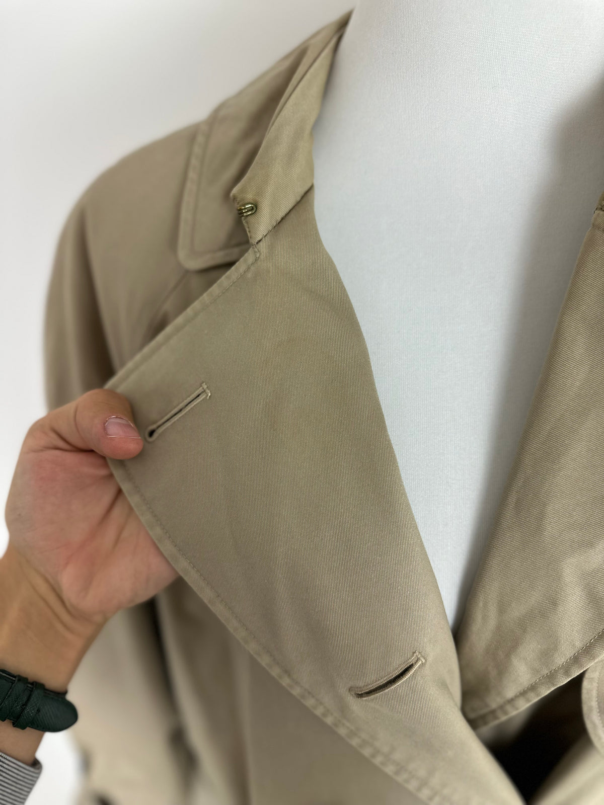 Vintage Burberry Trench Coat Beige Size 16 XL
