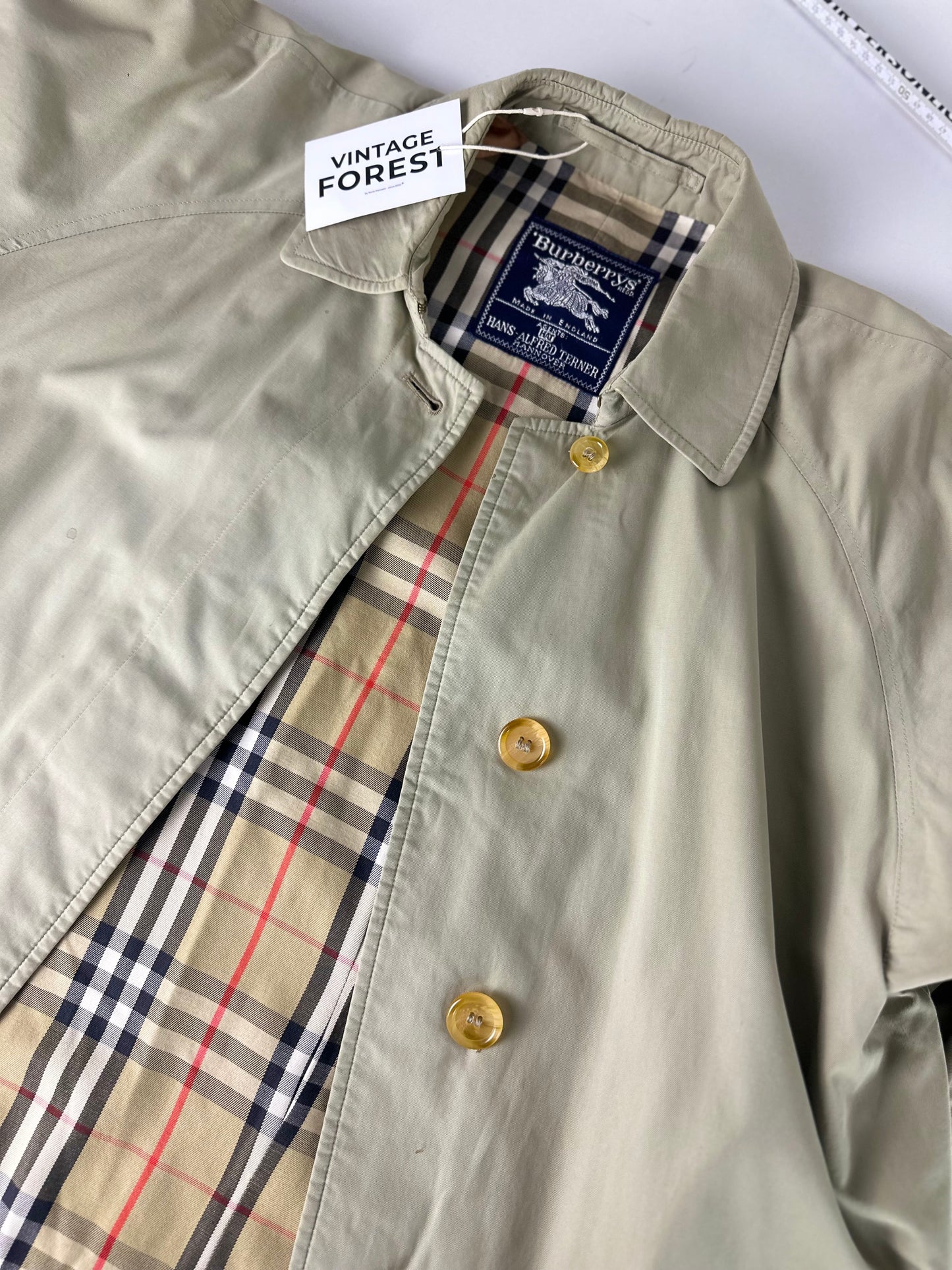 Vintage Burberry Car Coat Size 14 L