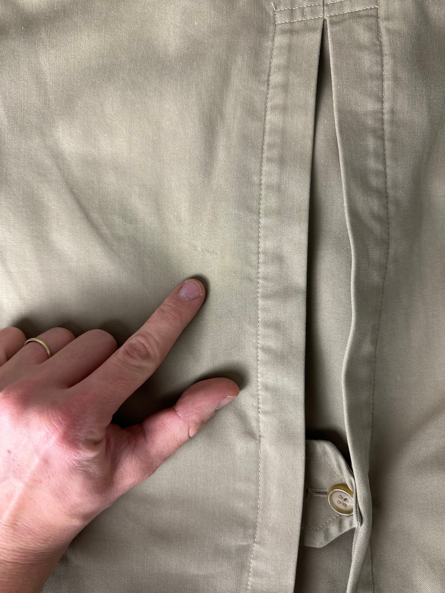 Vintage Burberry Trench Coat Beige Size 48 M With Lining