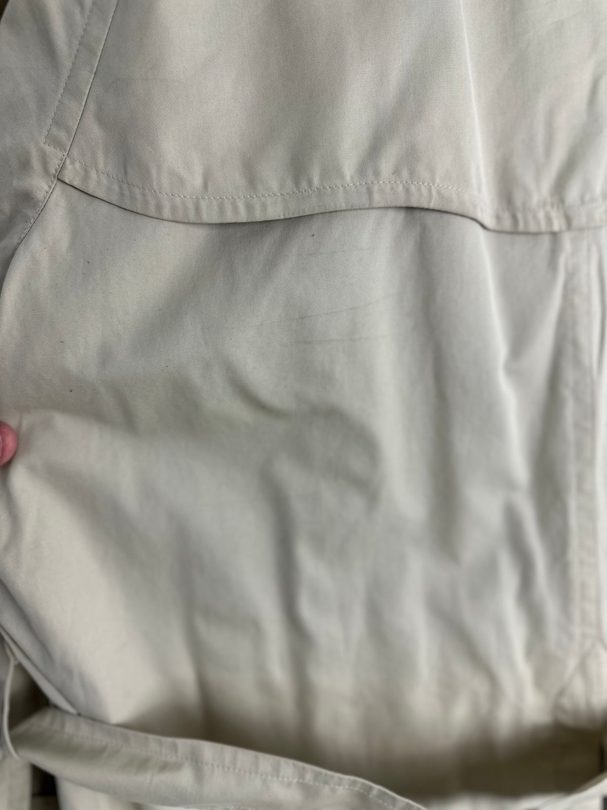 Vintage Burberry Trench Coat Creme Size 56 XL