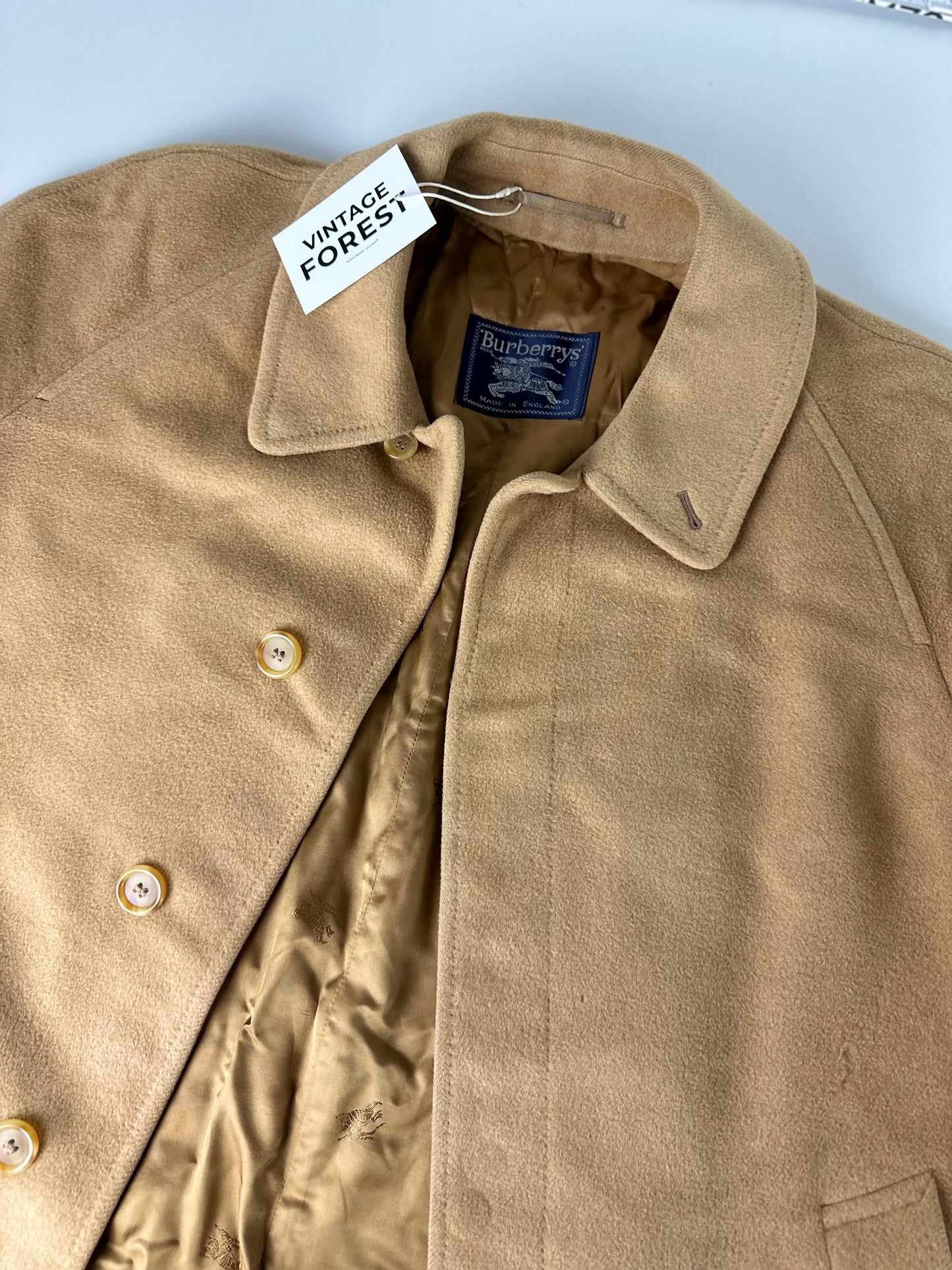 Vintage Burberry Camel Coat Size 48 M