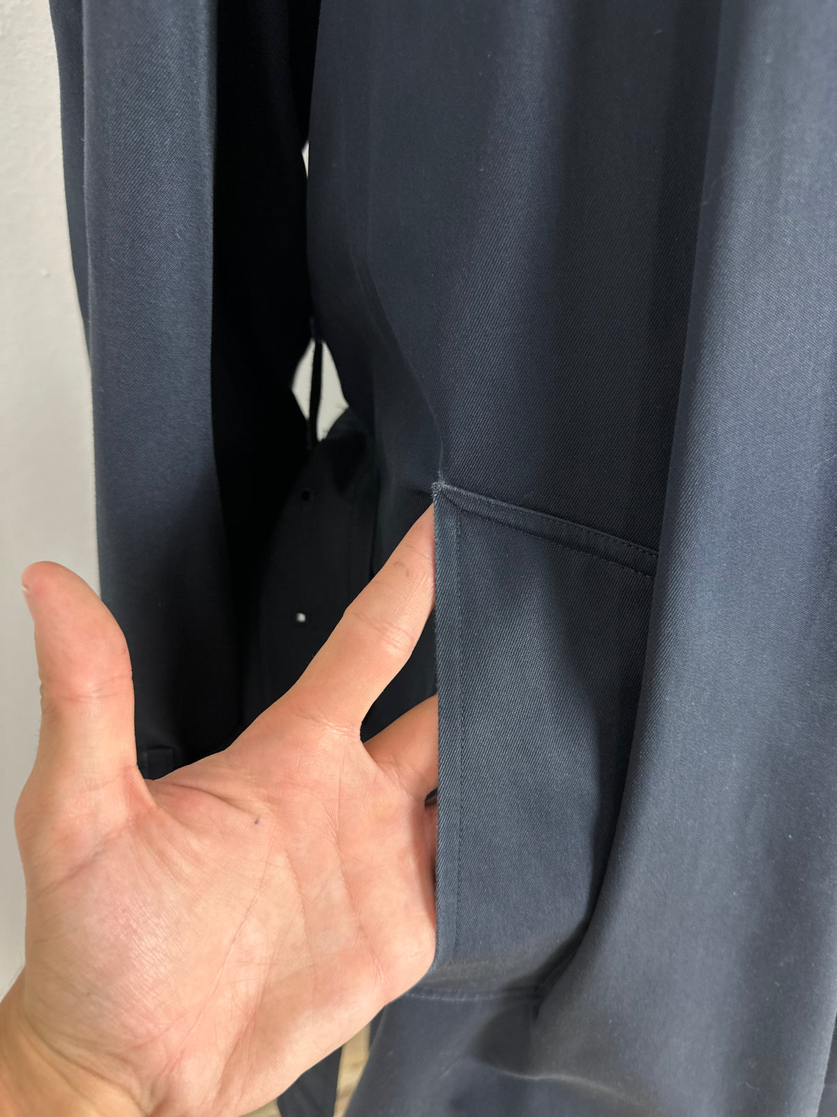 Vintage Burberry Trench Coat Navy Size 60 XXXL