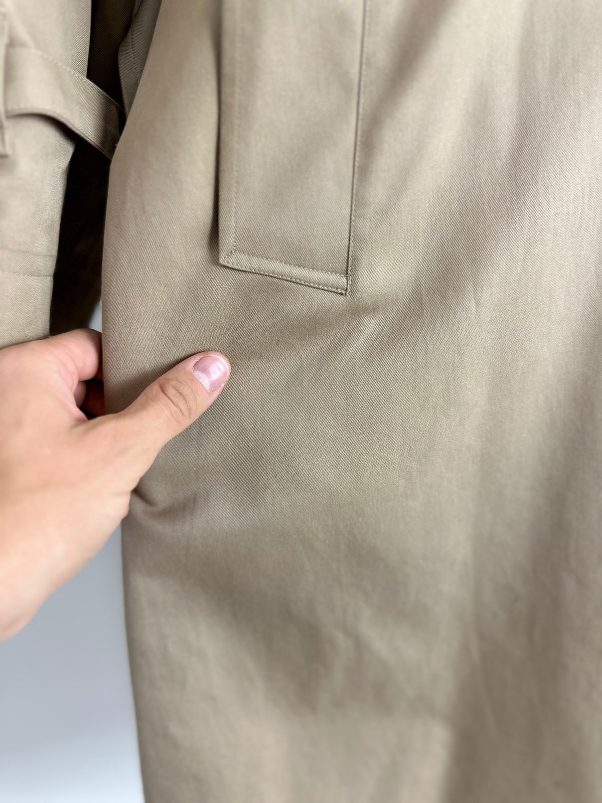 Vintage Burberry Trench Coat Beige Size 16 XL With Lining
