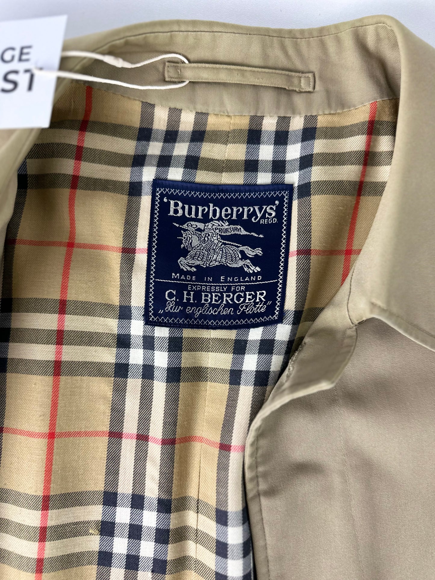 Vintage Burberry Trench Coat Size 60 XXXL