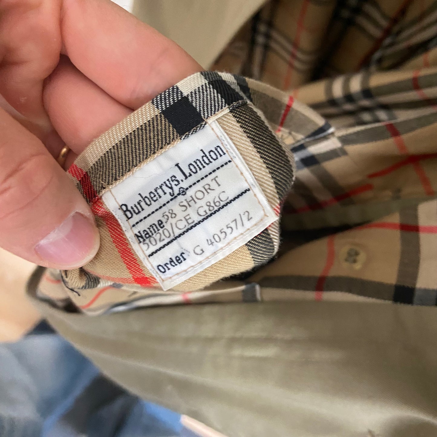 Burberry Trenchcoat Size 56/XL