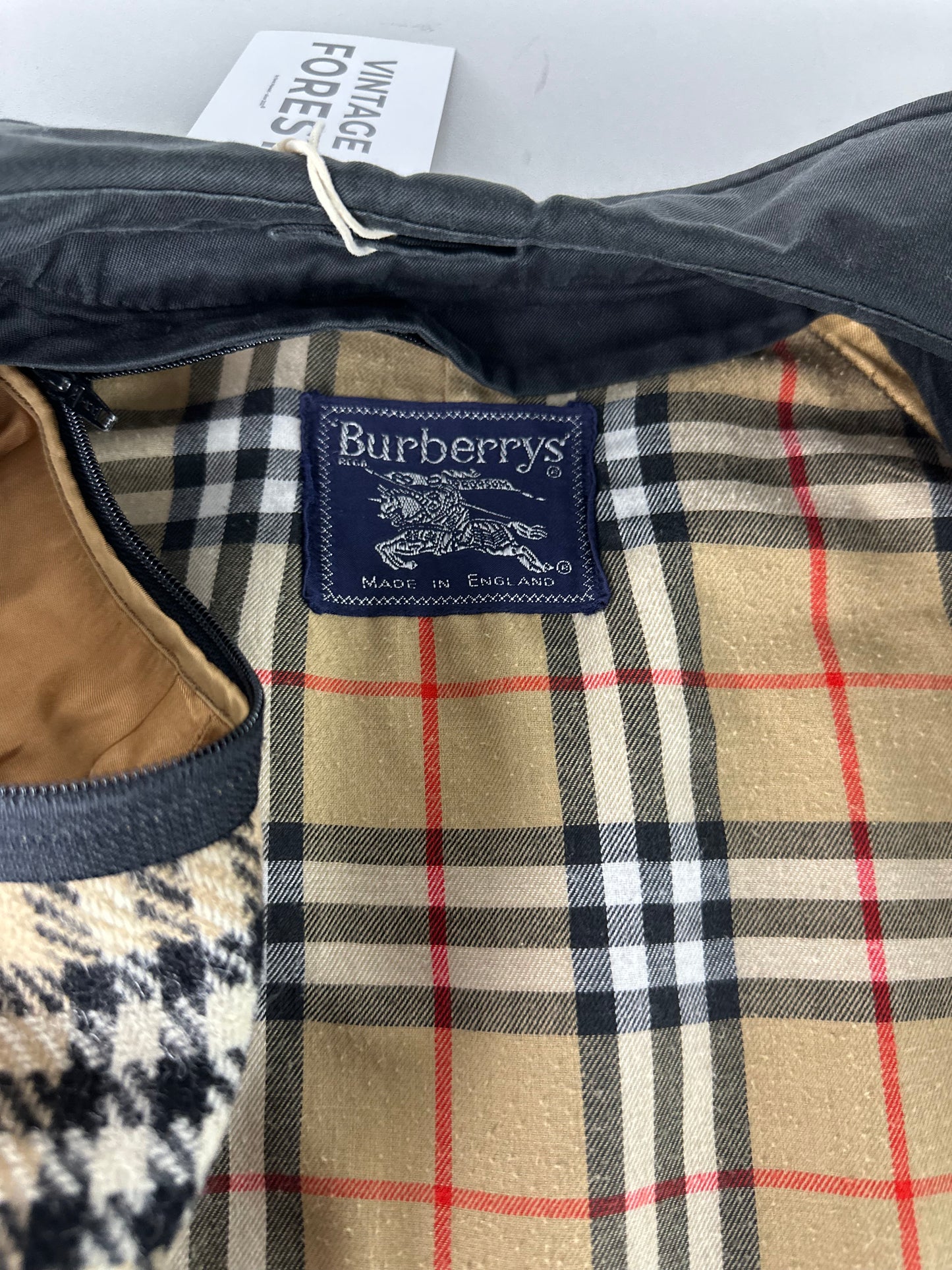 Vintage Burberry Car Coat Size 50 L With Lining