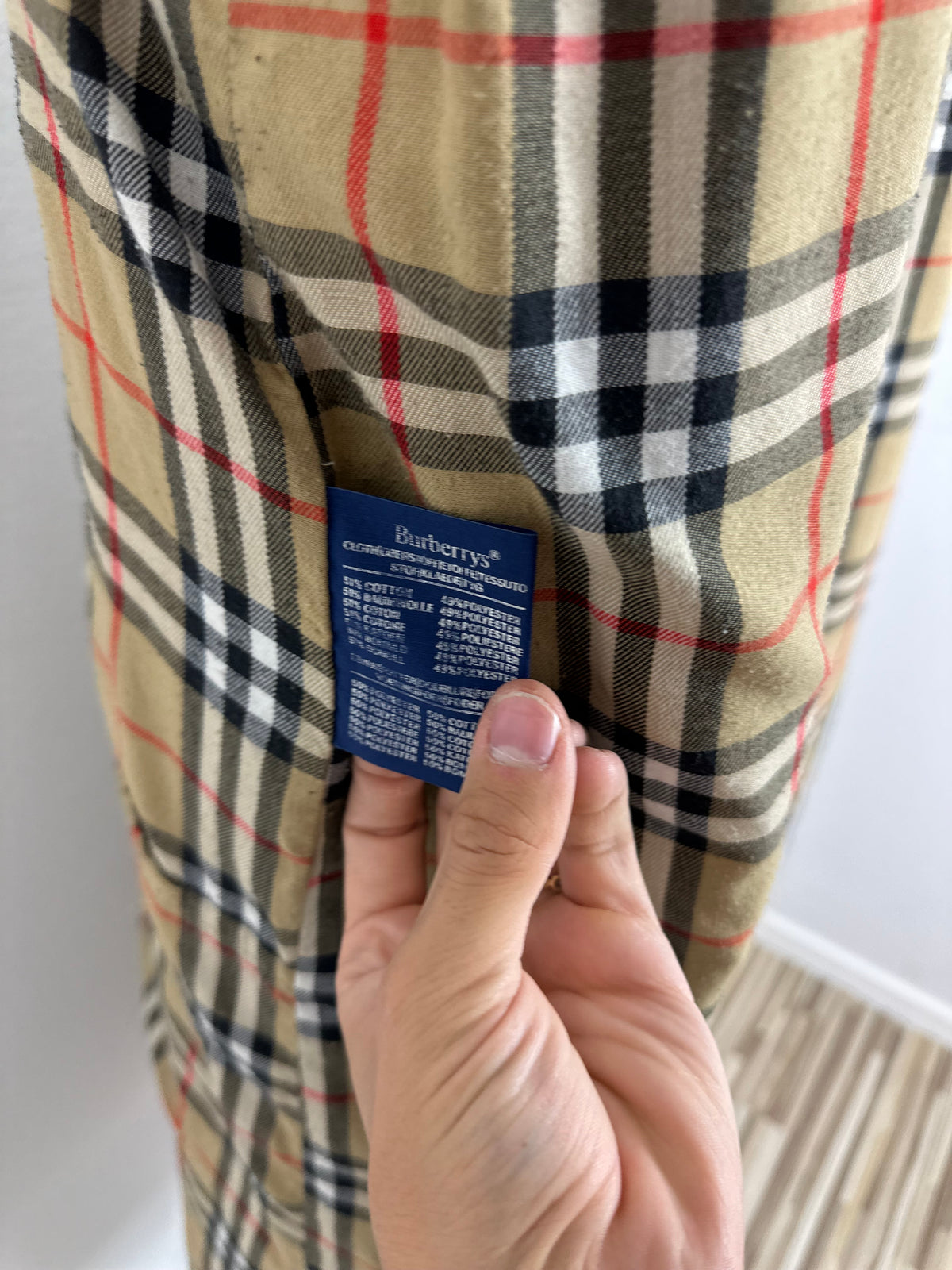 Vintage Burberry Car Coat Beige Size 50 L