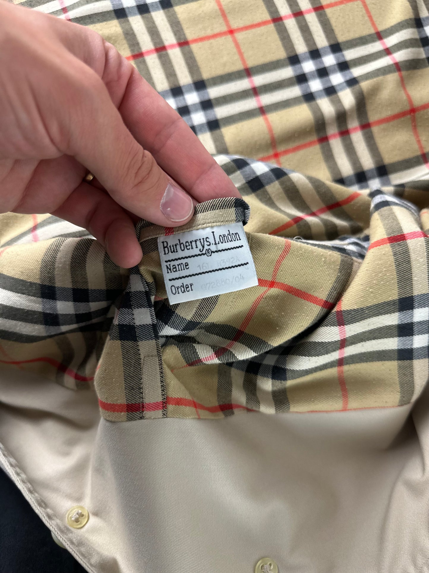 Vintage Burberry Car Coat Size 16 XL