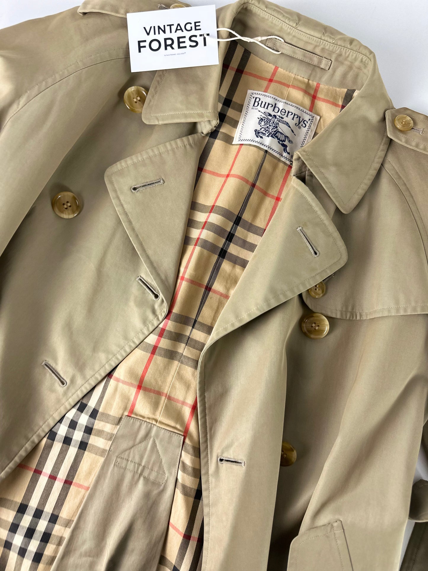 Vintage Burberry Trench Coat Size 8 XS