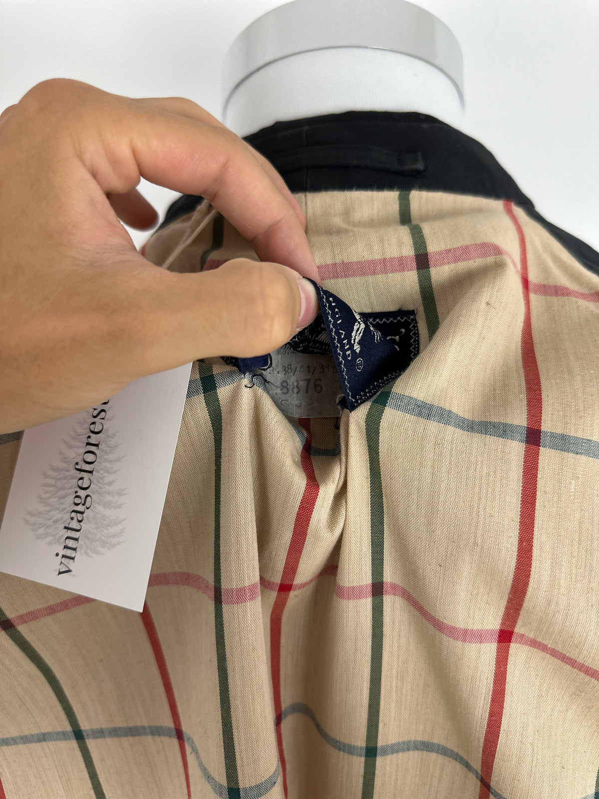 Vintage Burberry Car Coat Black Size 50 L