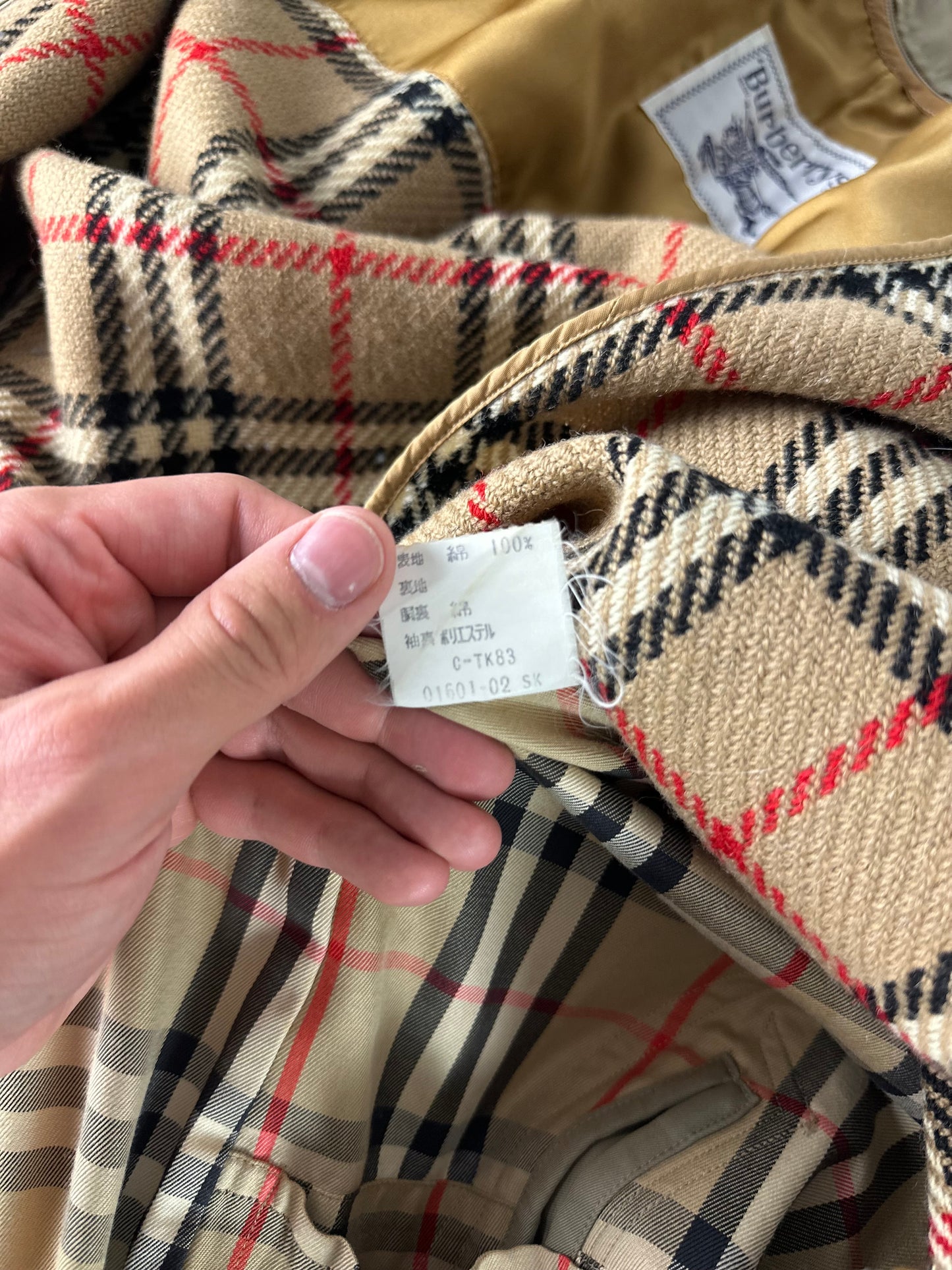 Vintage Burberry Trench Coat Size 10 S With Lining