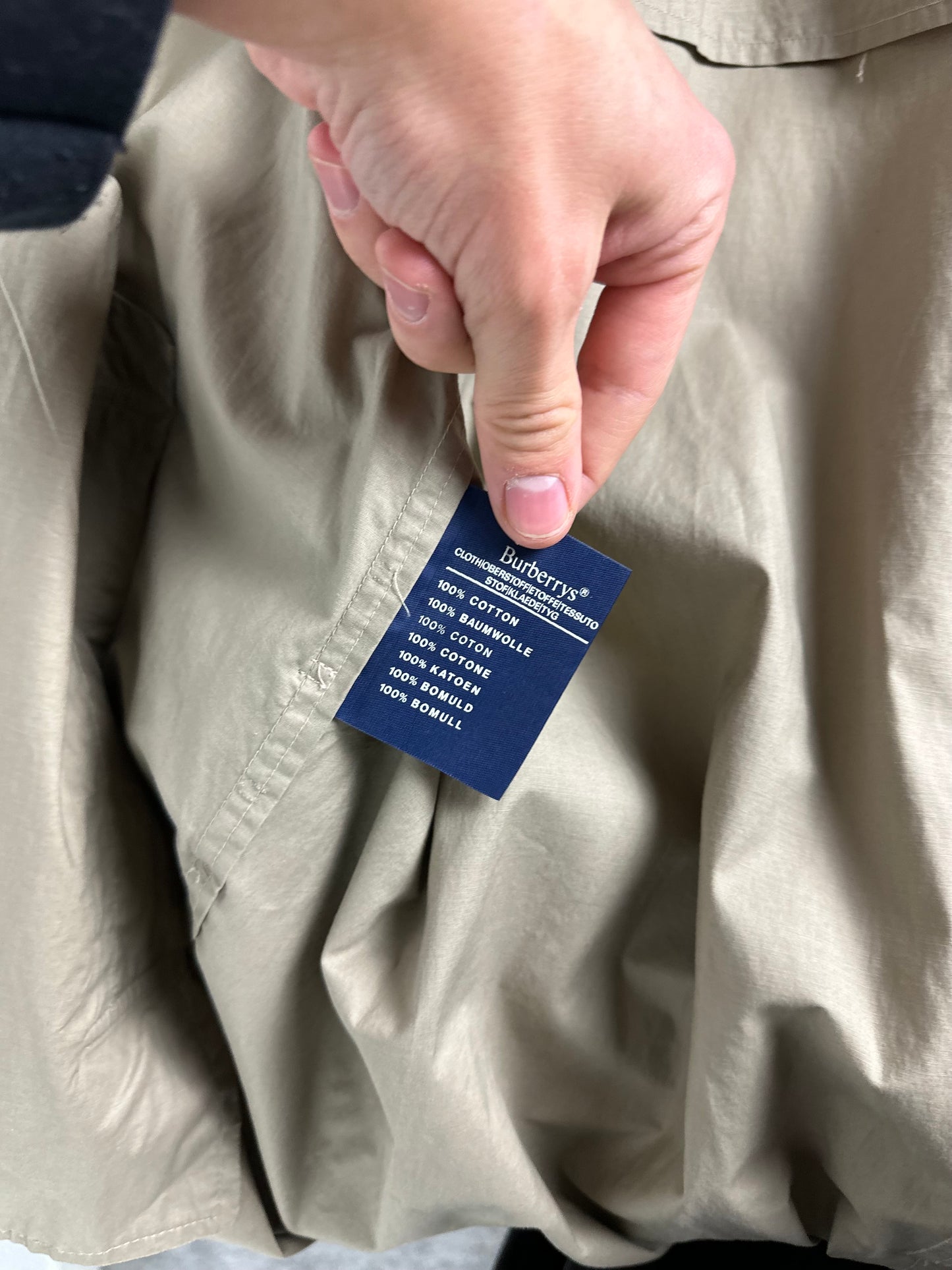 Vintage Burberry Car Coat Beige Size 56 XL