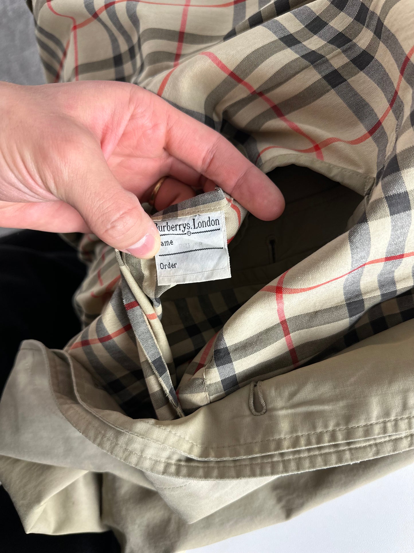 Vintage Burberry Car Coat Beige Size 58 XXL