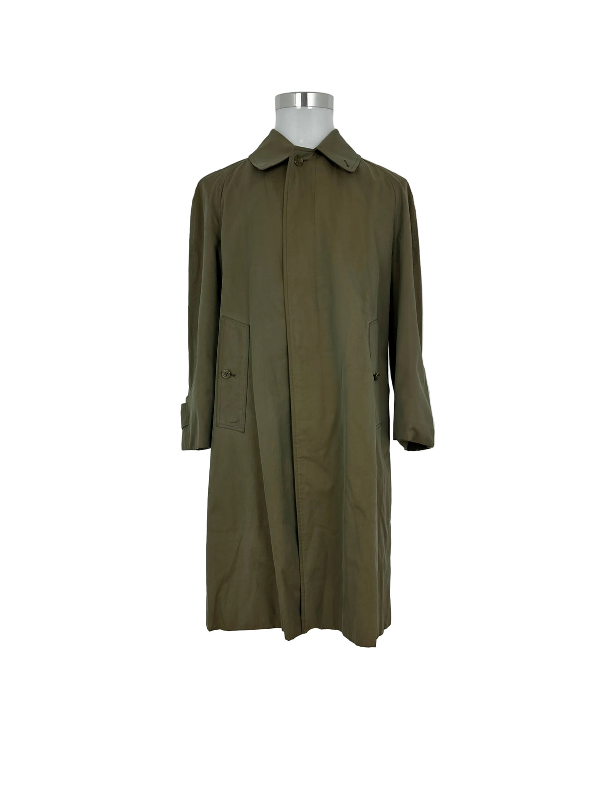 Vintage Burberry Car Coat Khaki 48 M