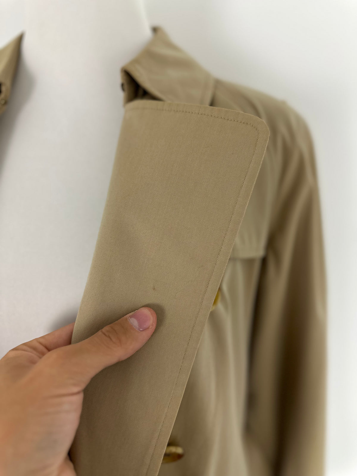Vintage Burberry Trench Coat Beige Size 12 M