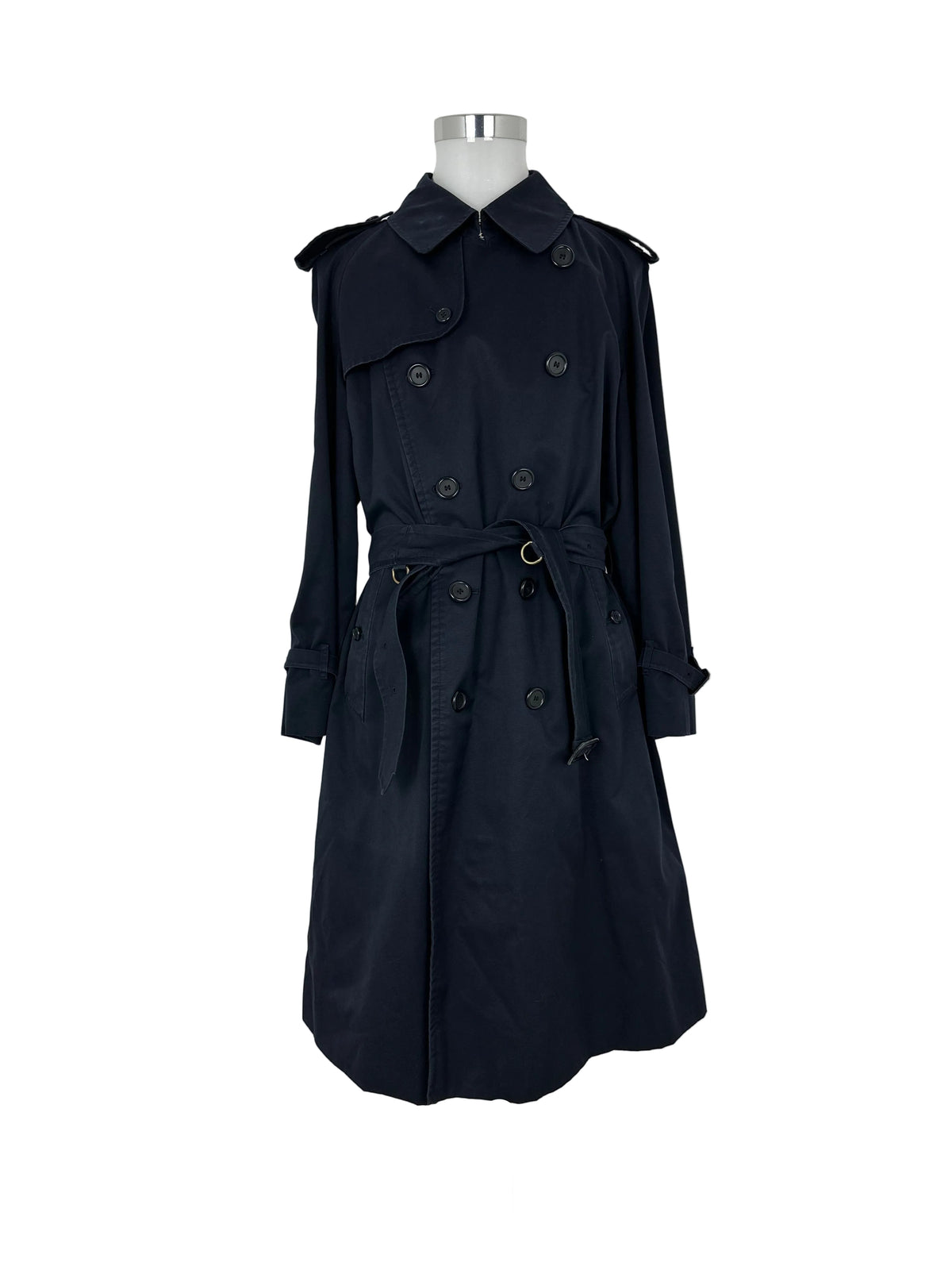 Vintage Burberry Trench Coat Navy Size 56 XL