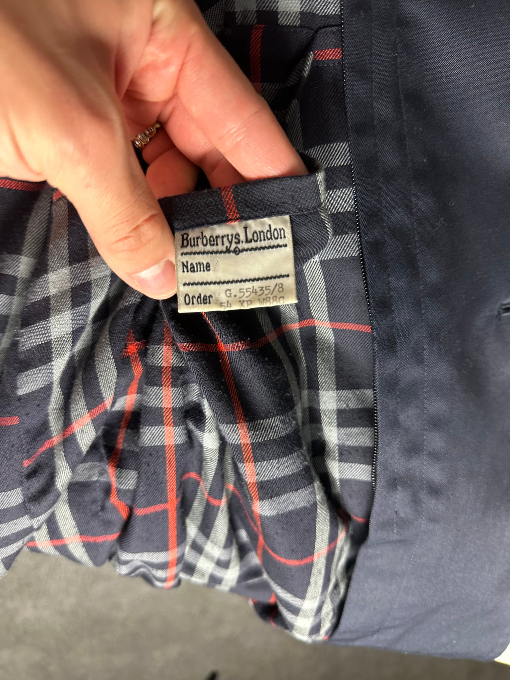 Burberrys Trenchcoat (54/XL) including Inlet