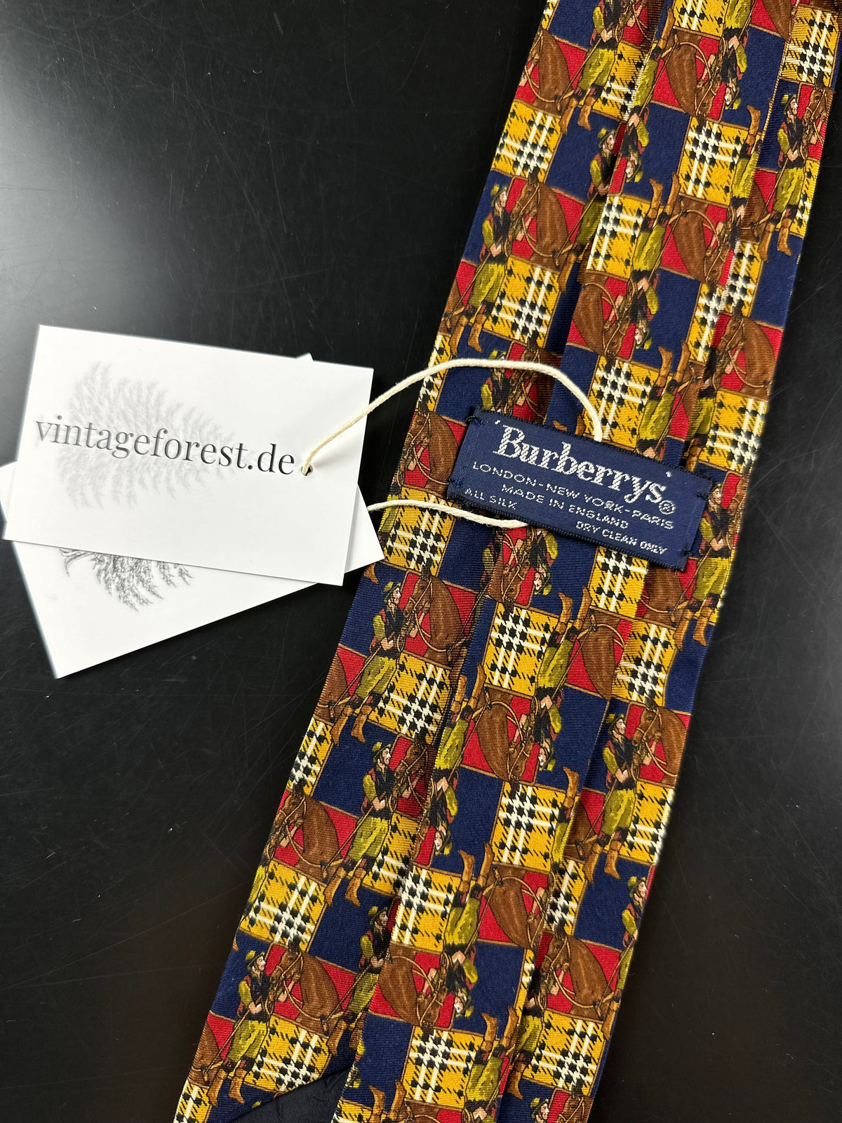 Vintage Burberry Silk Tie
