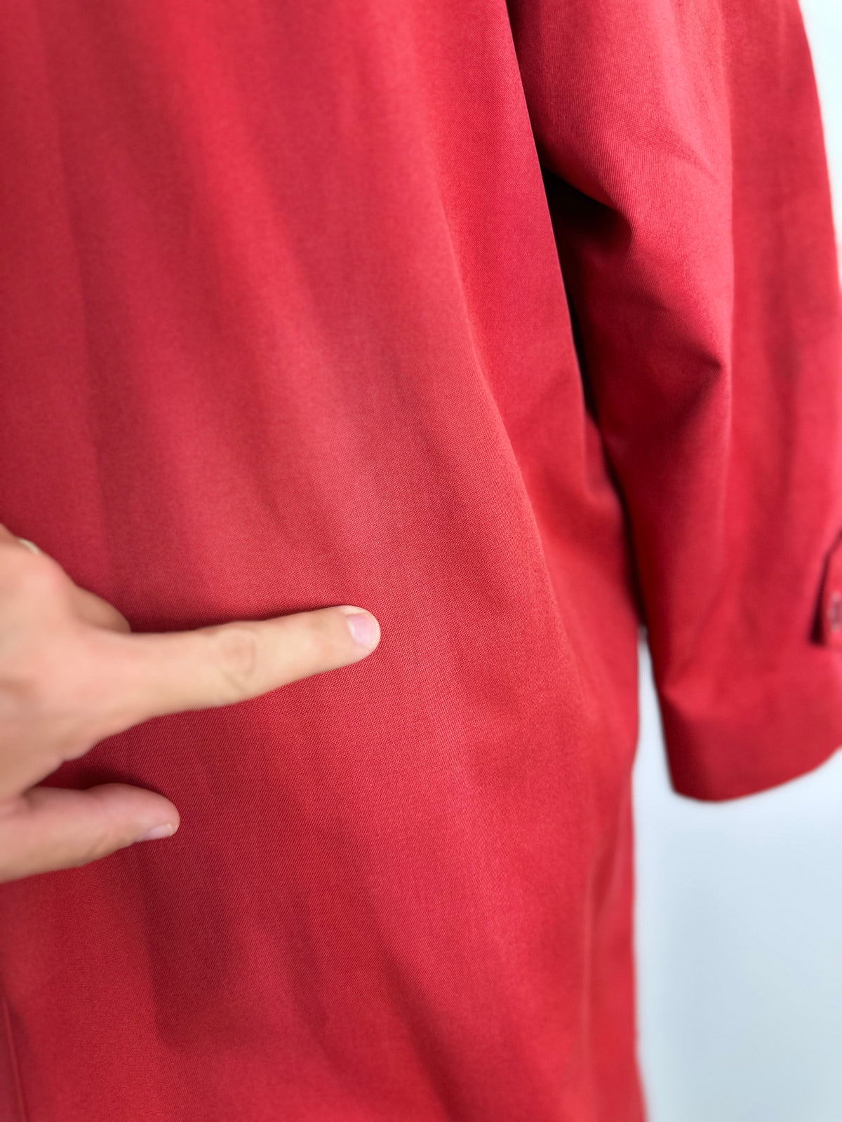 Vintage Burberry Trench Coat Red Size 14 L