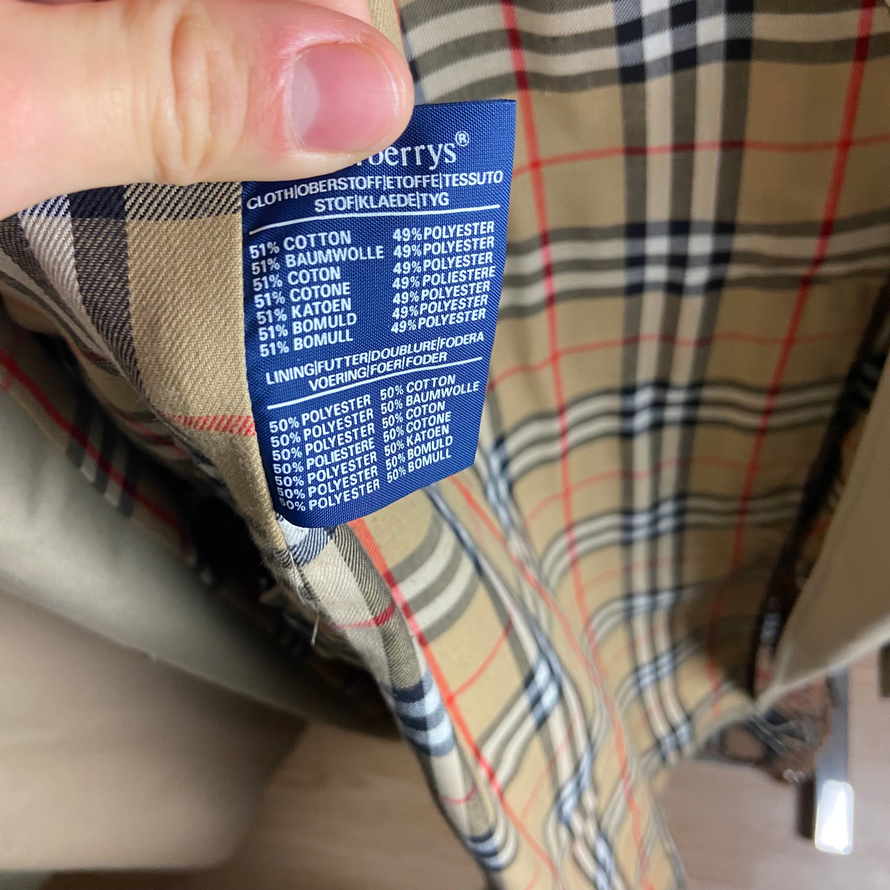 Burberry Trenchcoat Size 56/XL