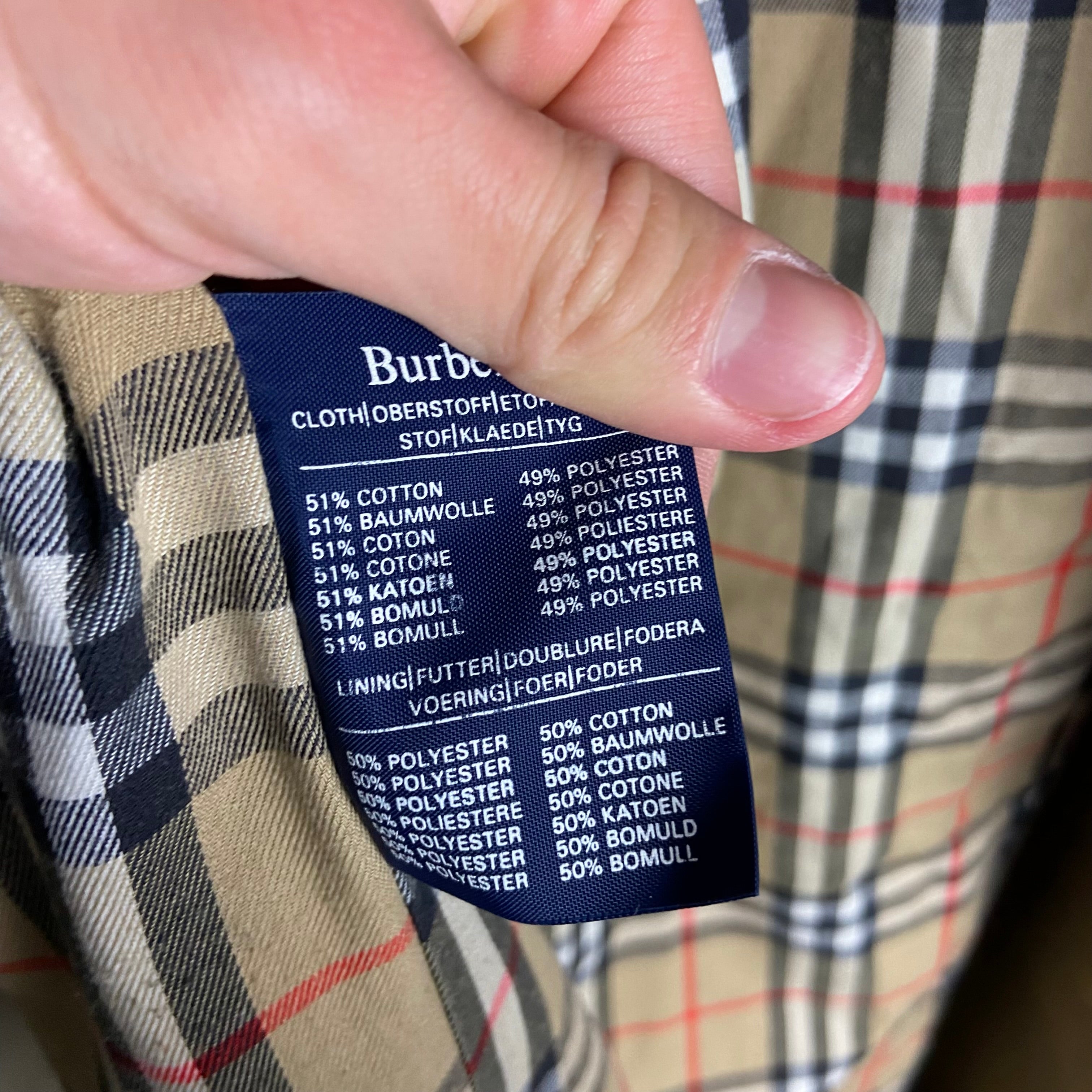Burberry Trenchcoat Size 52/L