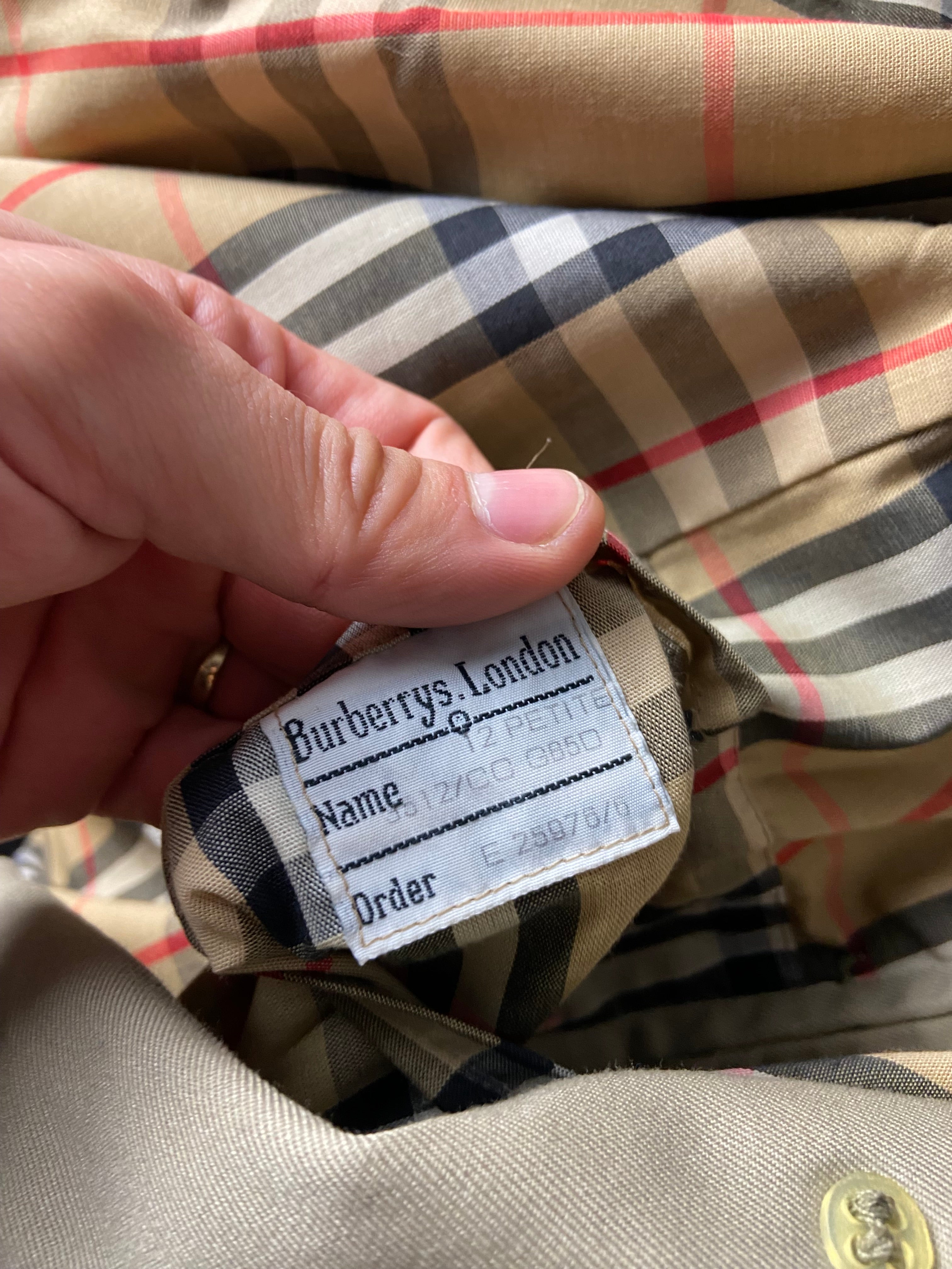 Burberry Trenchcoat Size 12/M